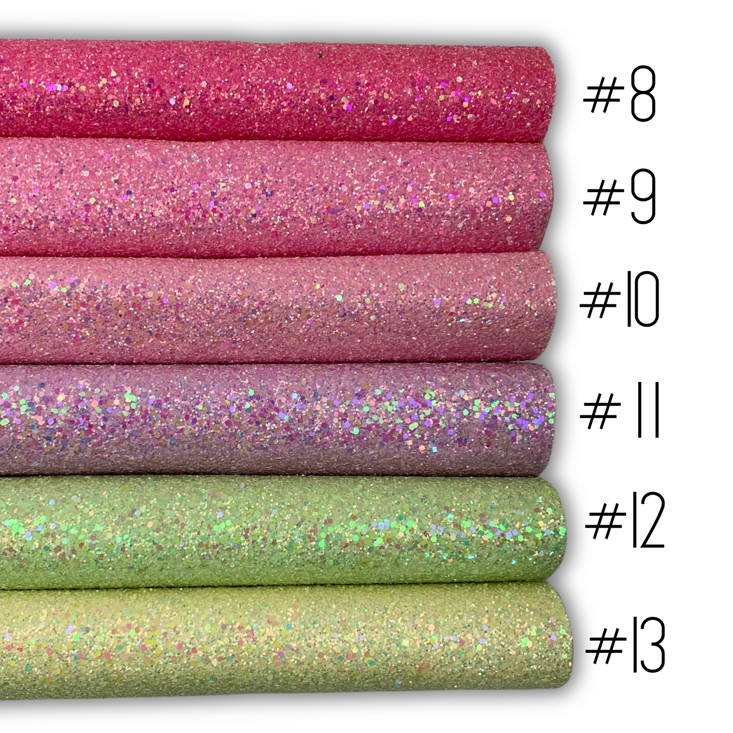 GLAM Chunky Glitter Faux Leather with Soft Felt Backing
