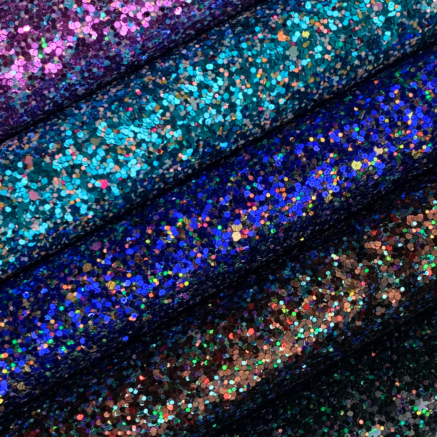 Chunky Glitter Faux Leather Sheet with Heavy Cotton Twill Backing
