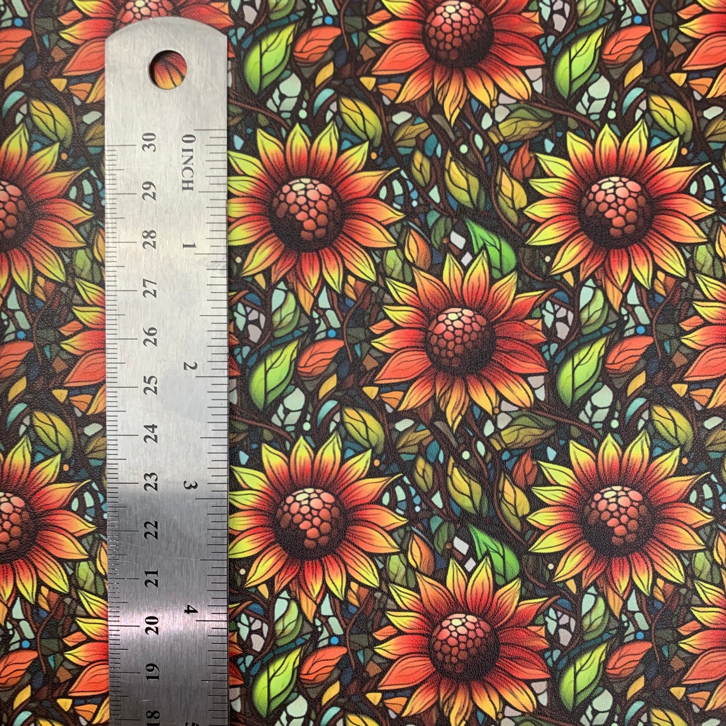 Sunflowers small scale Smooth Vinyl Custom Print