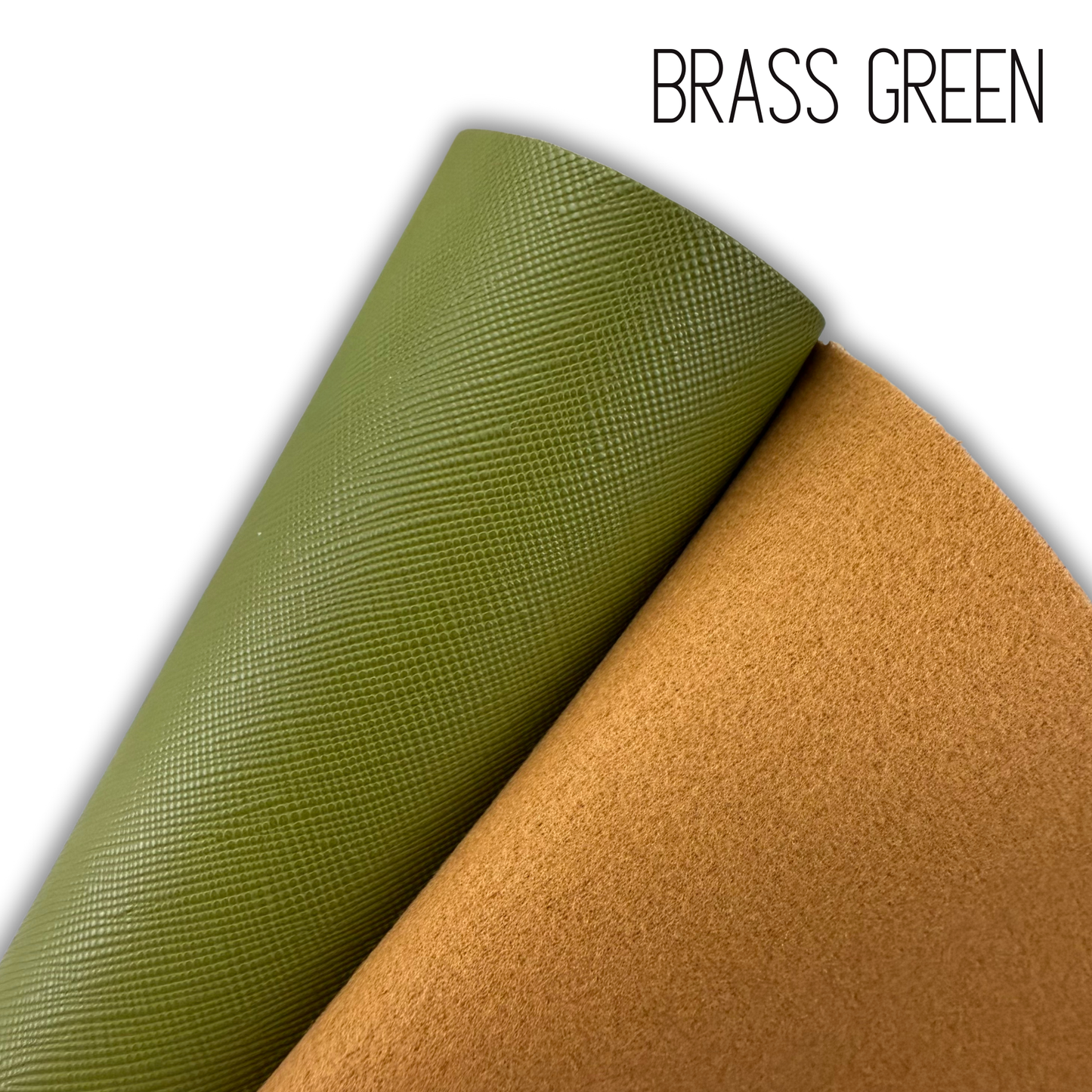 Luxe Saffiano Crosshatch PU/PVC Faux Leather Solid Colors