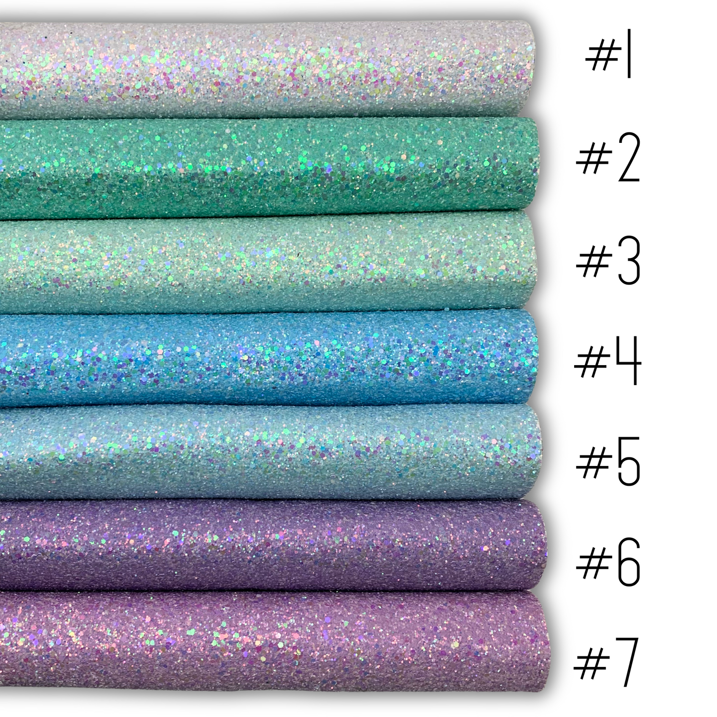 GLAM Chunky Glitter Faux Leather with Soft Felt Backing