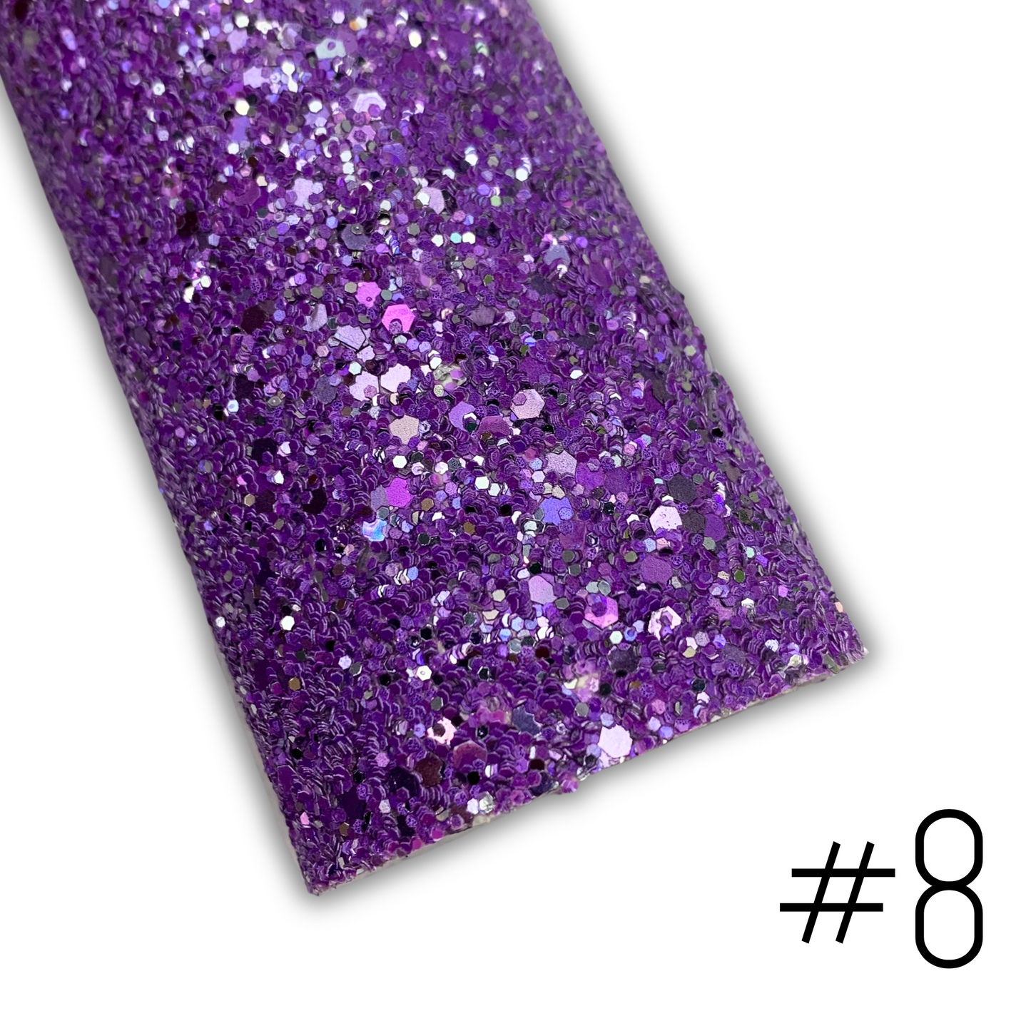 LUXE Chunky Glitter Faux Leather with Soft Felt Backing