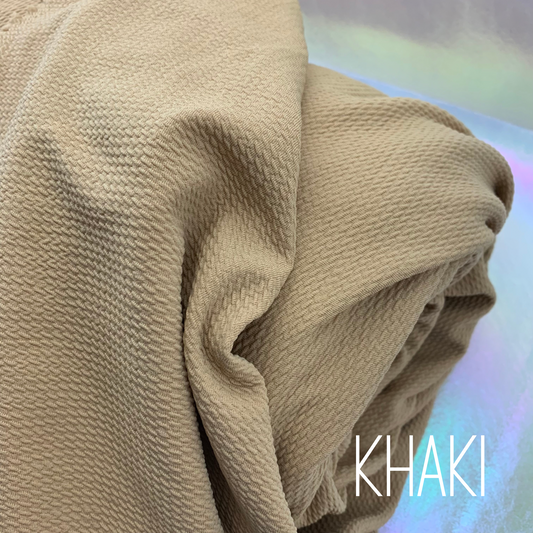 Khaki Bullet Liverpool Stretchy Spandex Fabric