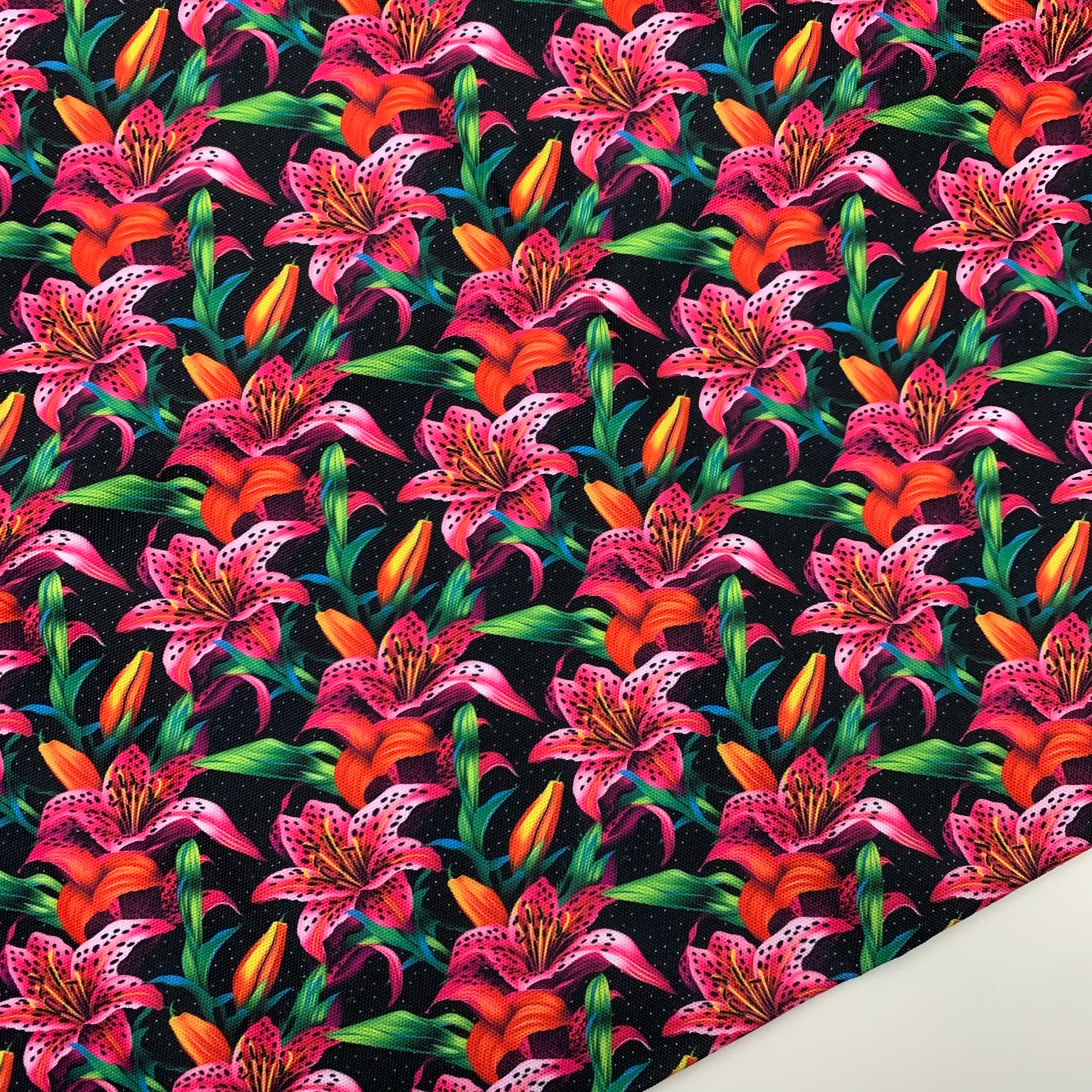 Tiger Lillies Print HydroReminisce™ Waterproof Luxury Fabric