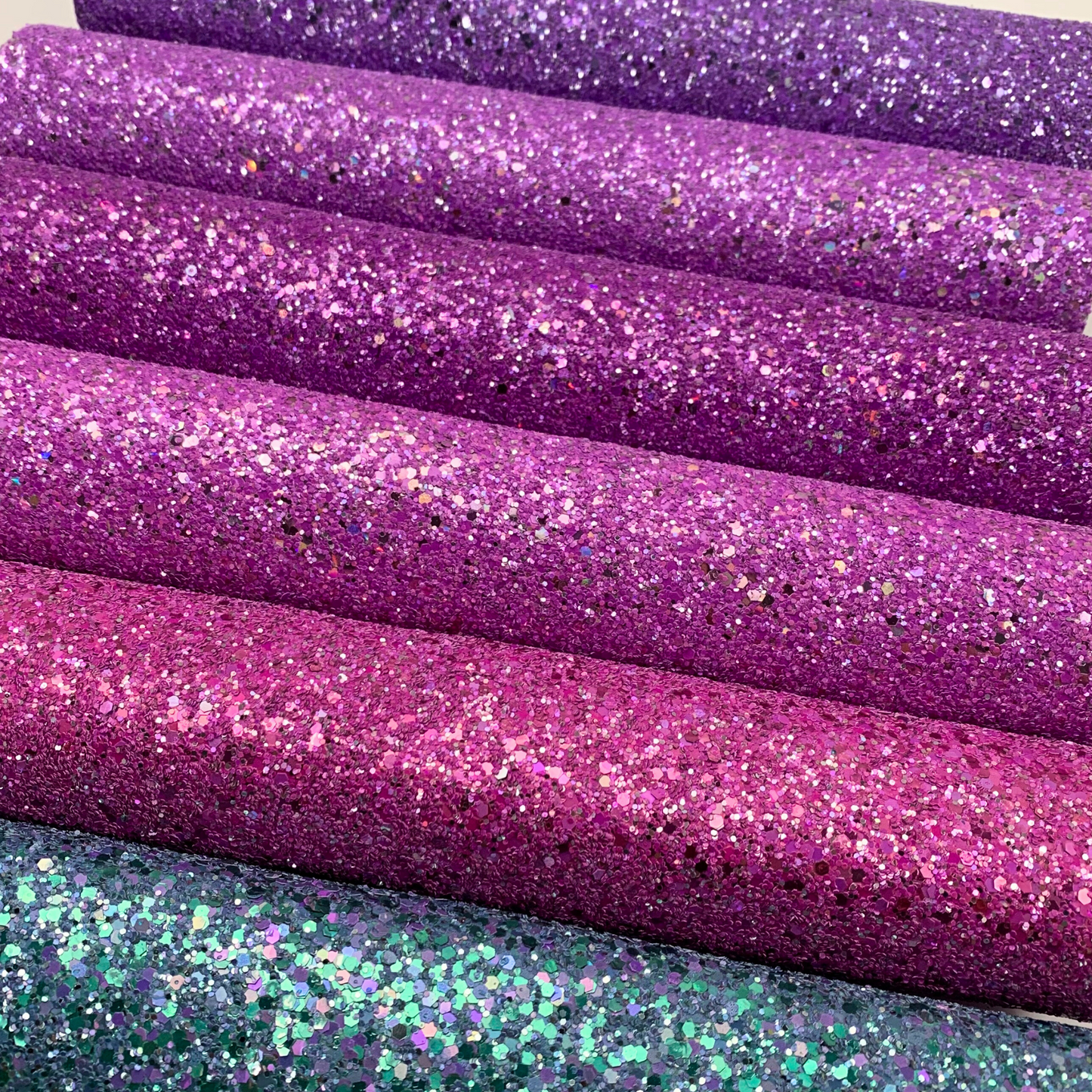 LUXE Chunky Glitter Faux Leather with Soft Felt Backing
