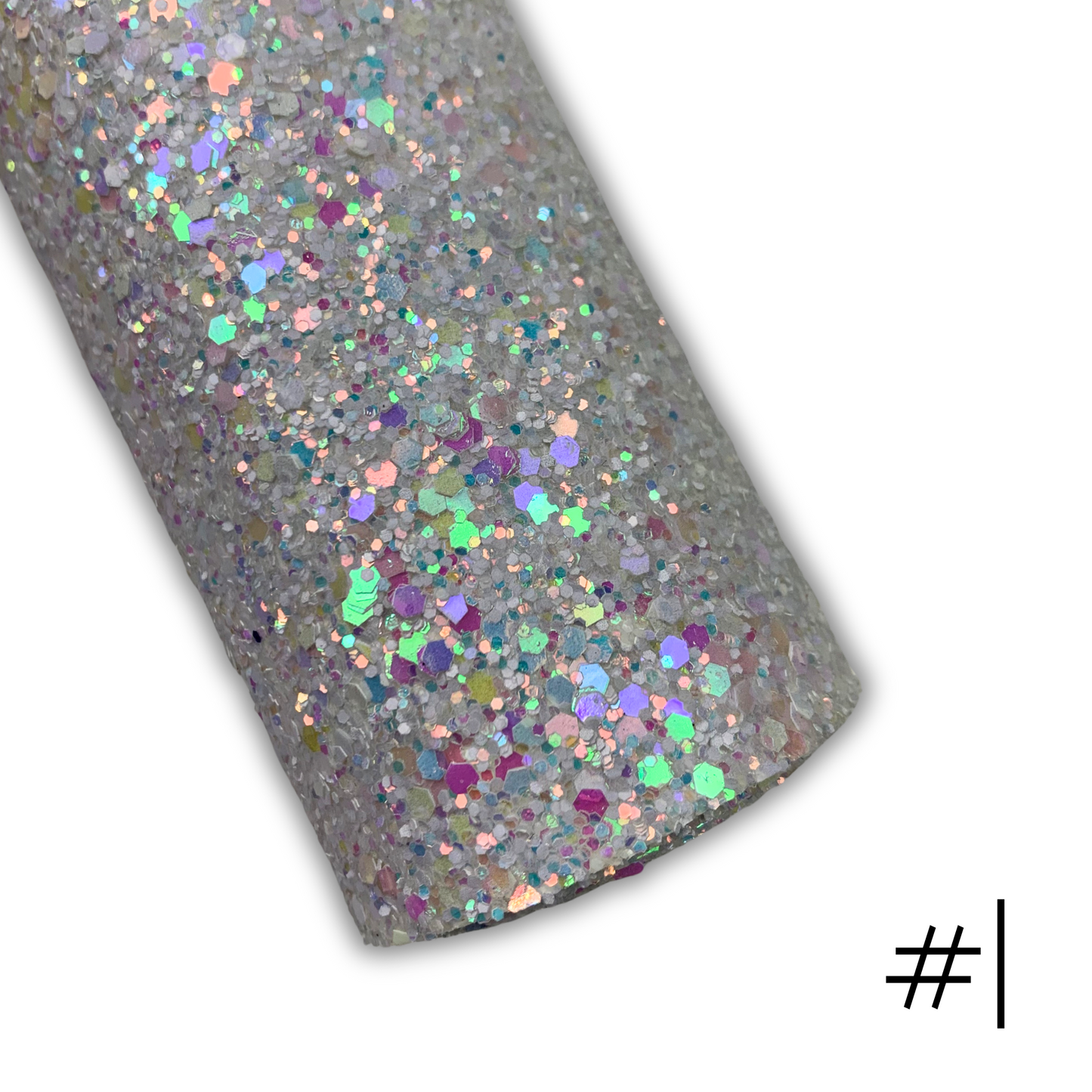 GLAM Chunky Glitter Faux Leather with Soft Felt Backing
