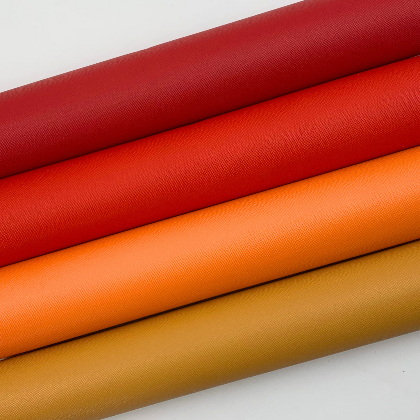 Saffiano Crosshatch Faux Leather Solid Colors - 1/3 yard Rolls