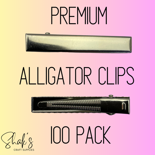 CHOOSE SIZE - 100 Pack Alligator Clips for Bows PREMIUM QUALITY