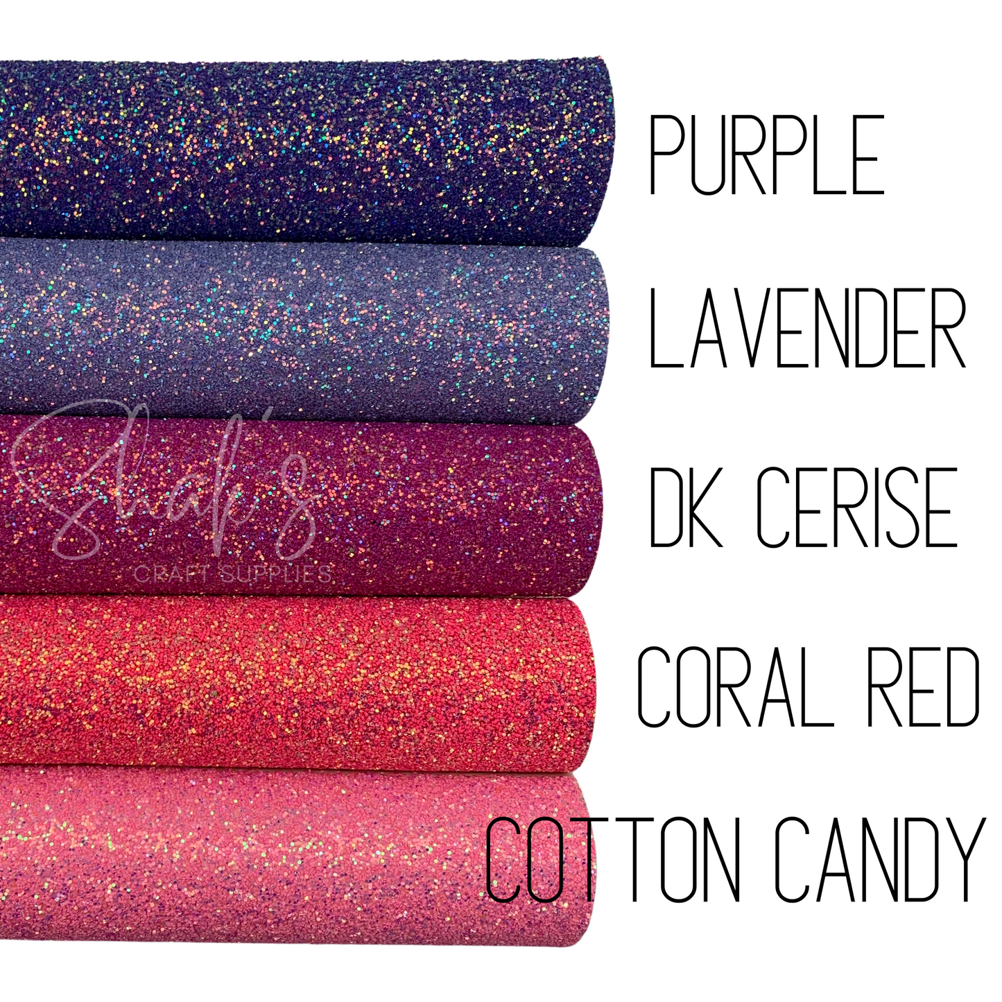 CANDY SHOP Super Chunky Glitter Faux Leather