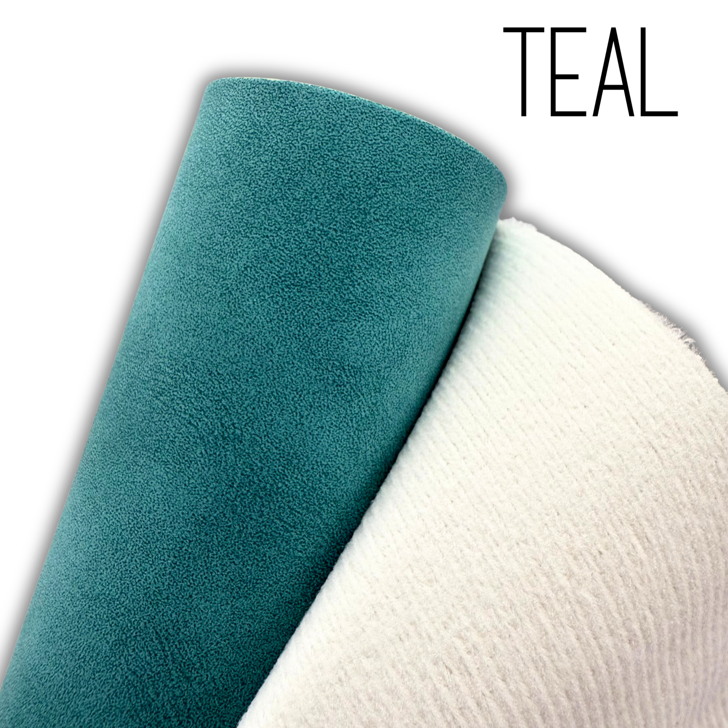 Suede PU Faux Leather Solid Colors Half Yard Rolls