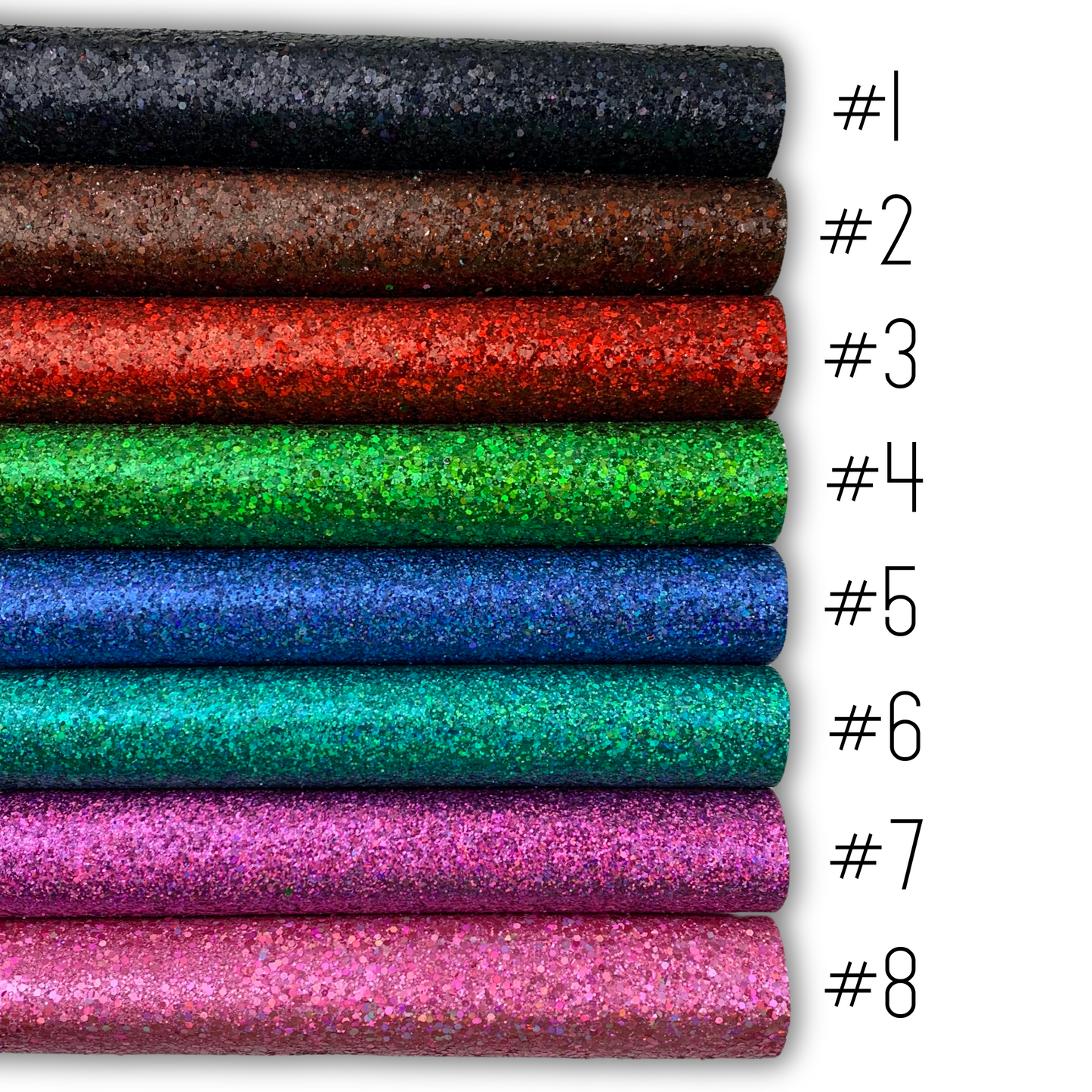 DISCO Chunky Glitter Faux Leather with Soft Felt Backing