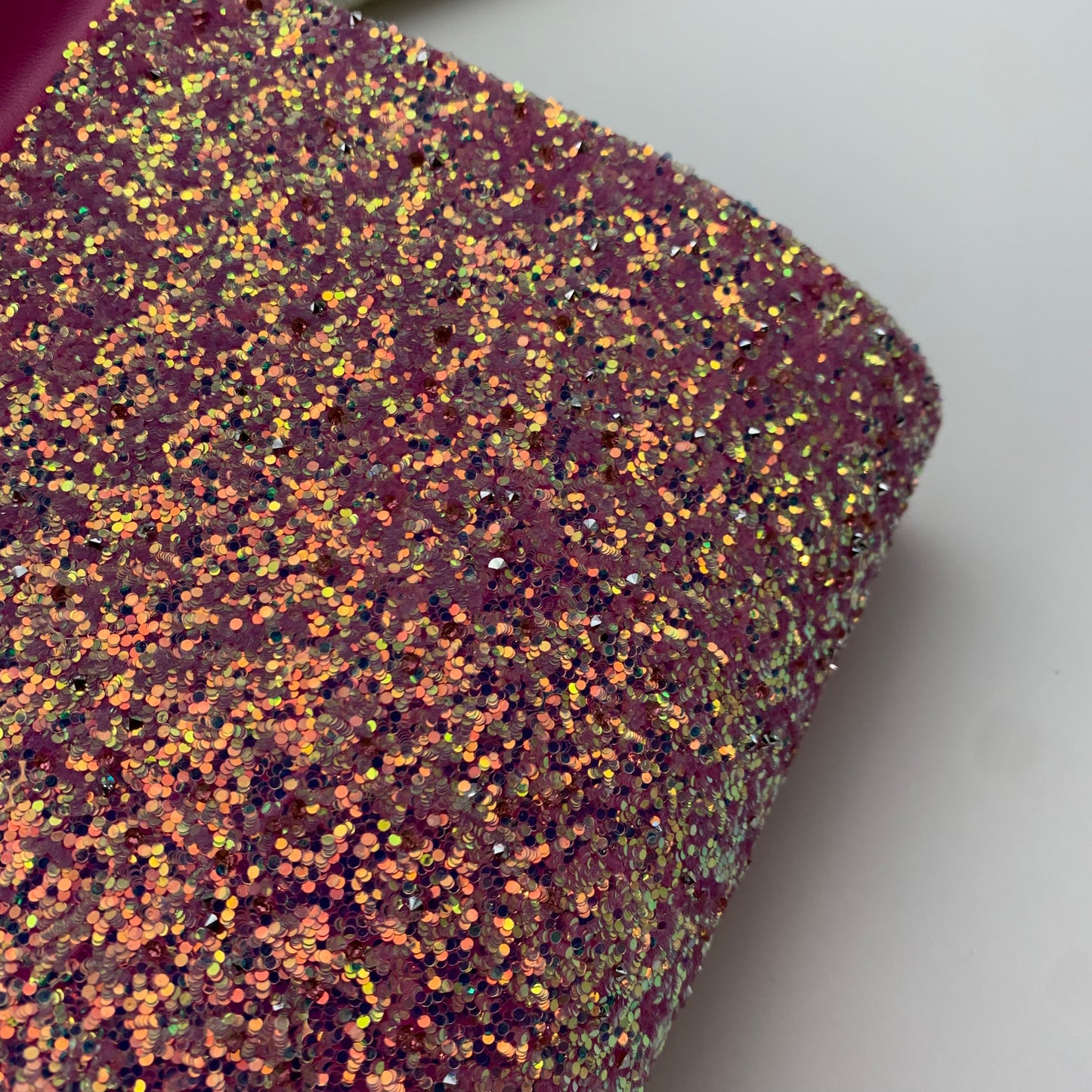 RAZZLE DAZZLE Chunky Glitter with Rhinestones Faux Leather