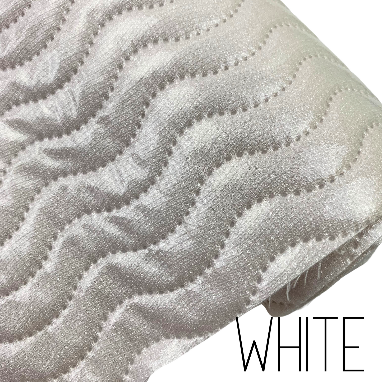 Wavy Quilted Faux Leather Half Yard Roll