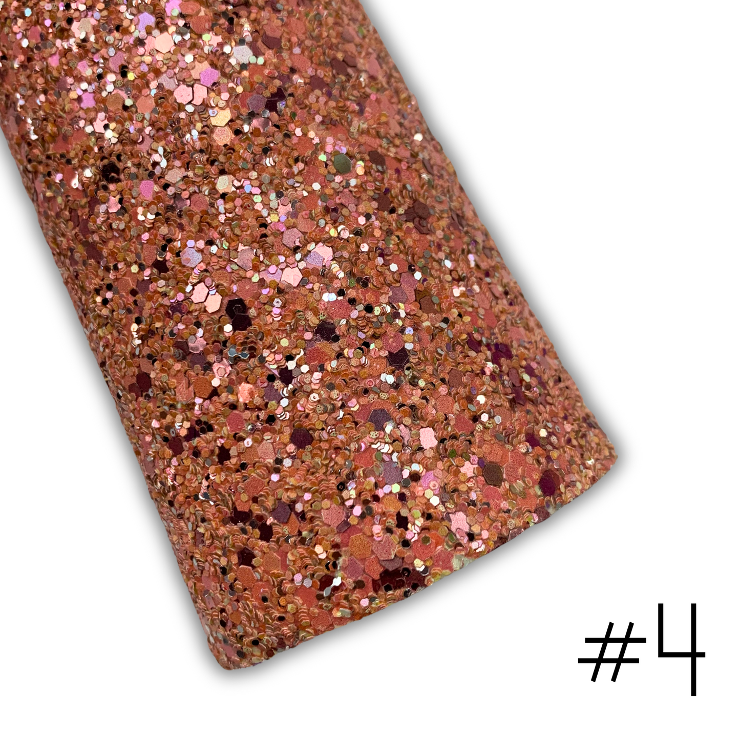 LUXE Chunky Glitter Faux Leather with Soft Felt Backing