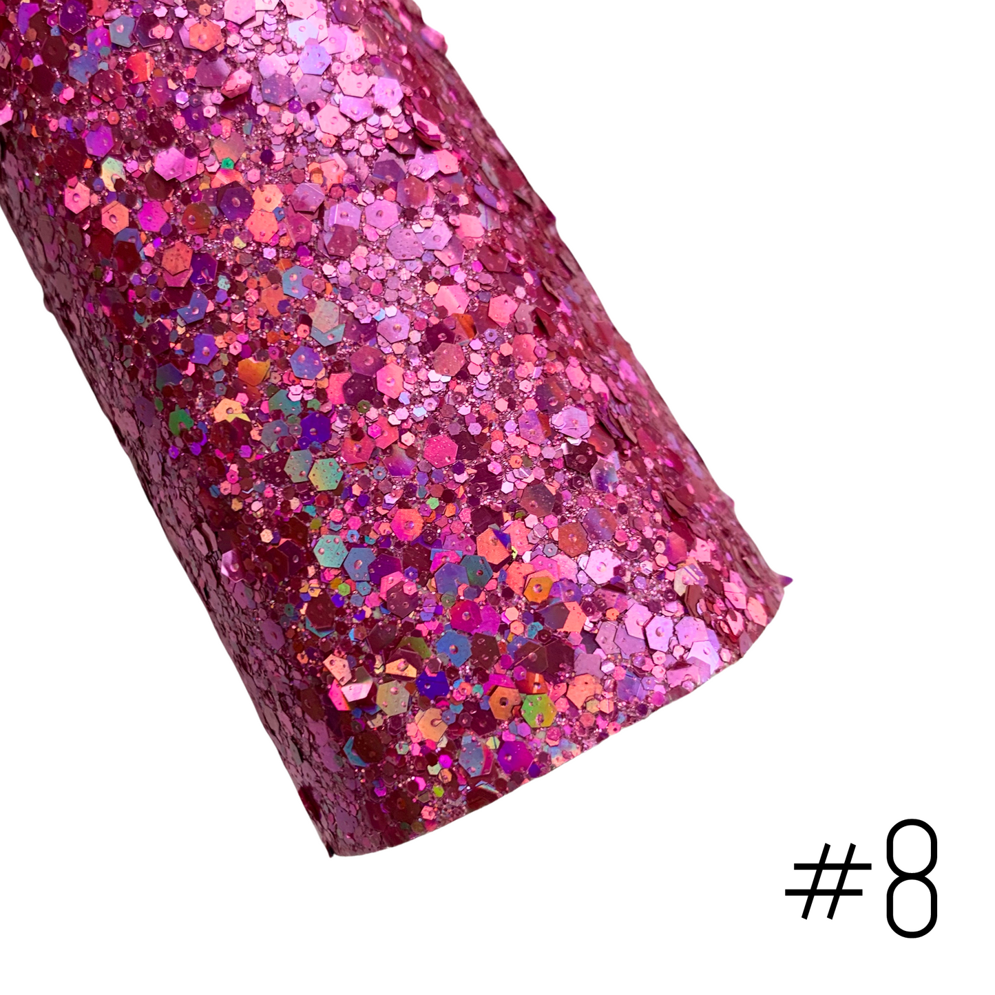 DISCO Chunky Glitter Faux Leather with Soft Felt Backing