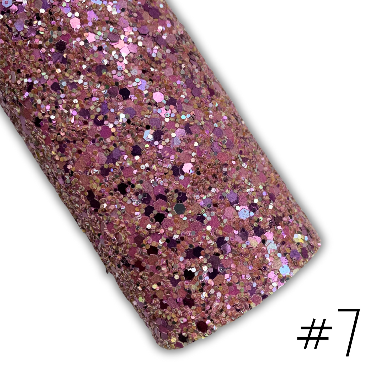 LUXE Chunky Glitter Faux Leather with Soft Felt Backing