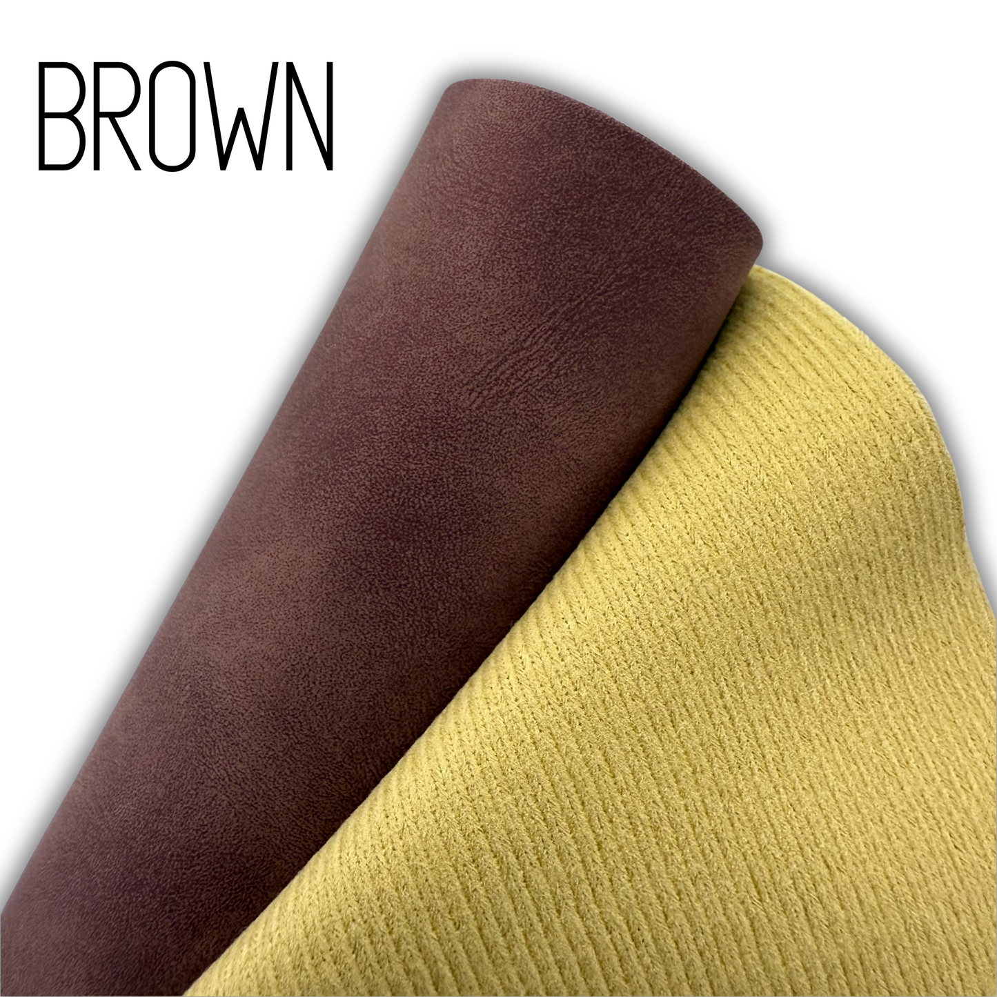Suede PU Faux Leather Solid Colors Half Yard Rolls