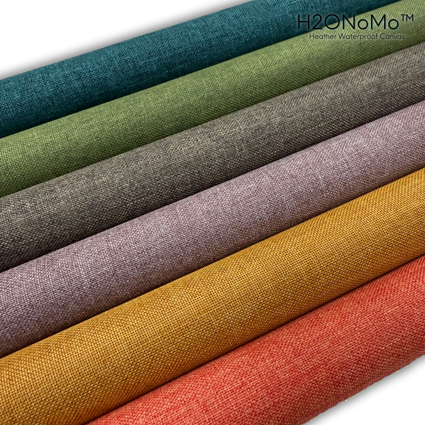 NEW COLORS! H2ONoMo™ Heather Waterproof Canvas 1/2 Yard Rolls