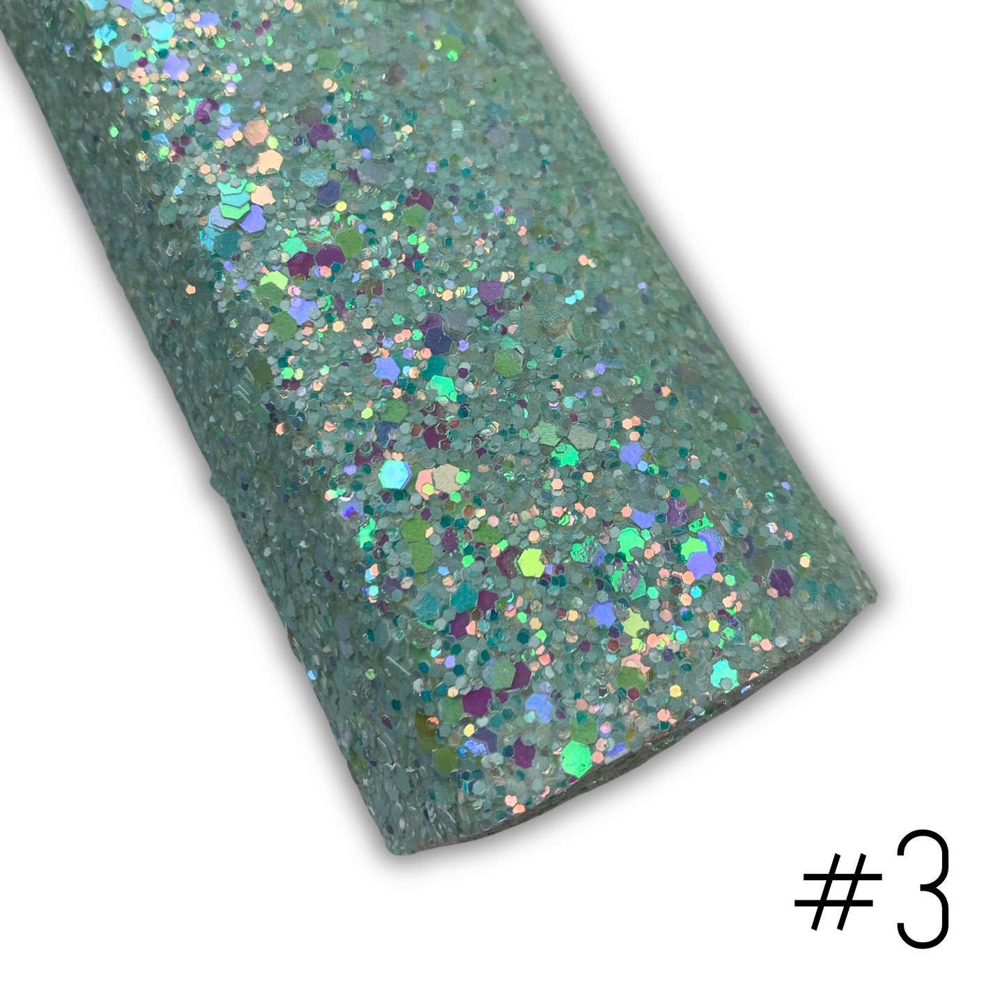 GLAM Chunky Glitter Faux Leather with Soft Felt Backing