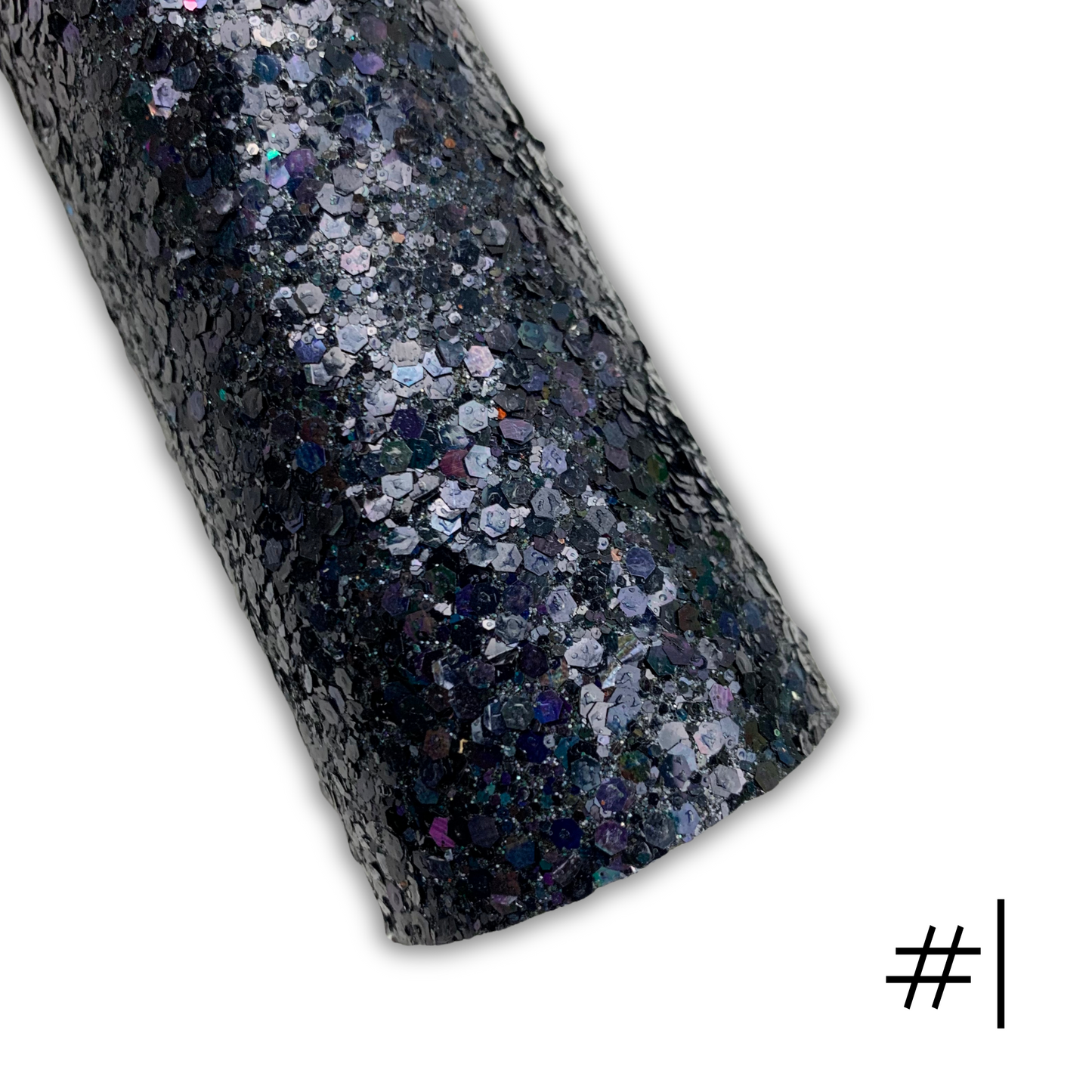 DISCO Chunky Glitter Faux Leather with Soft Felt Backing