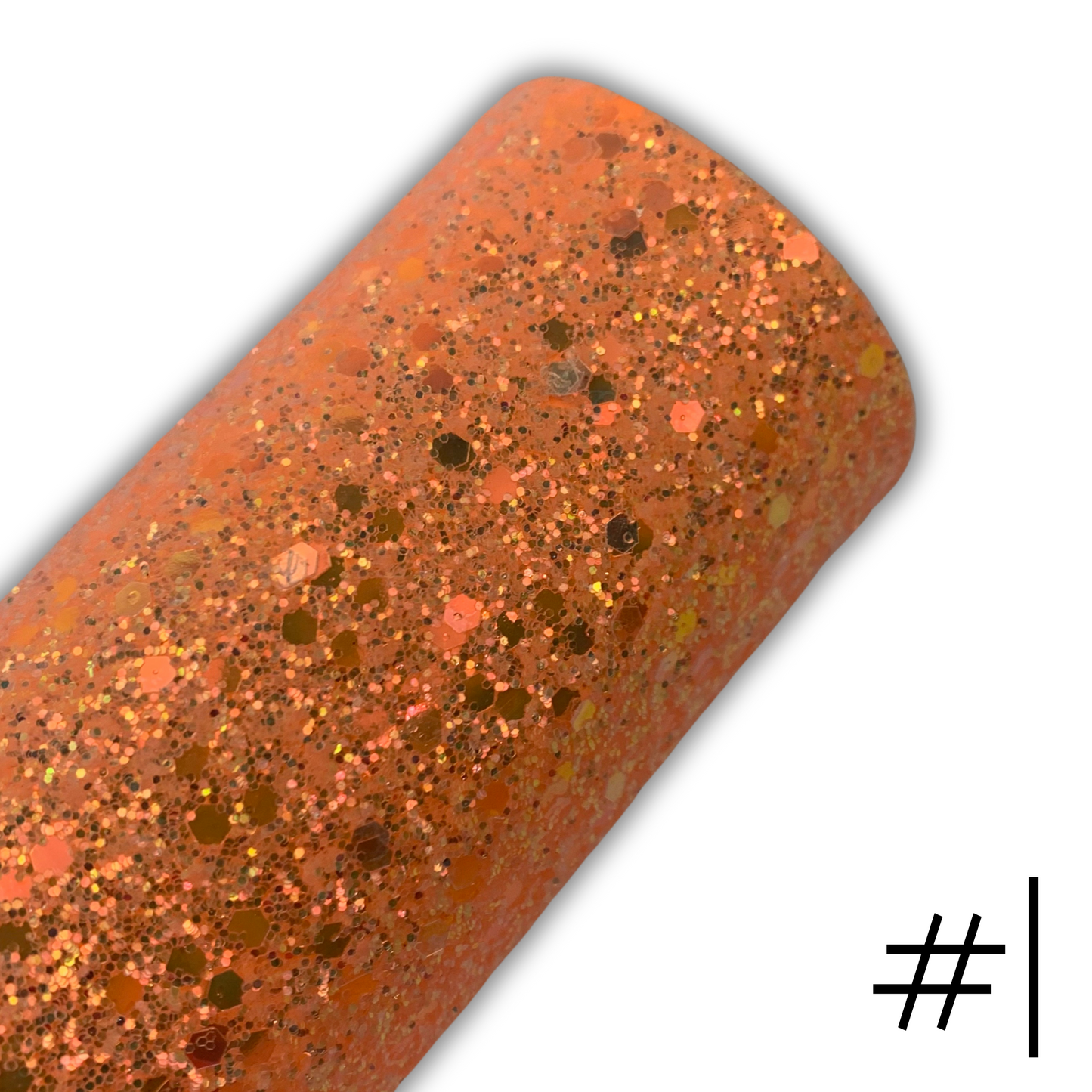 GLOW IN THE DARK Chunky Glitter Faux Leather with Soft Felt Backing