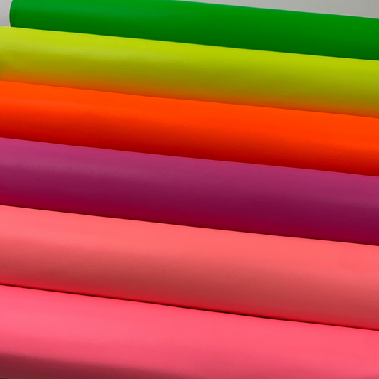 NEON LUSH Smooth Faux Leather with Soft Felt Backing