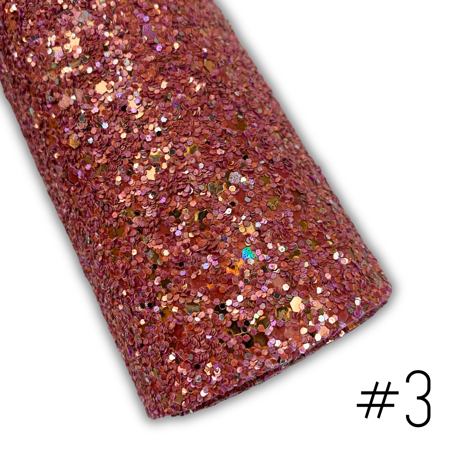 LUXE Chunky Glitter Faux Leather with Soft Felt Backing