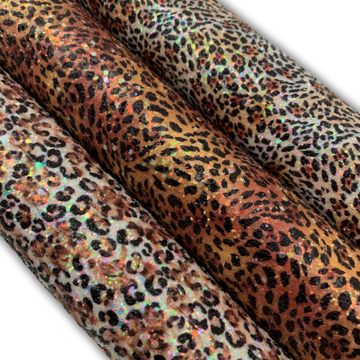 FIERCE Chunky Glitter Faux Leather with Soft Felt Backing