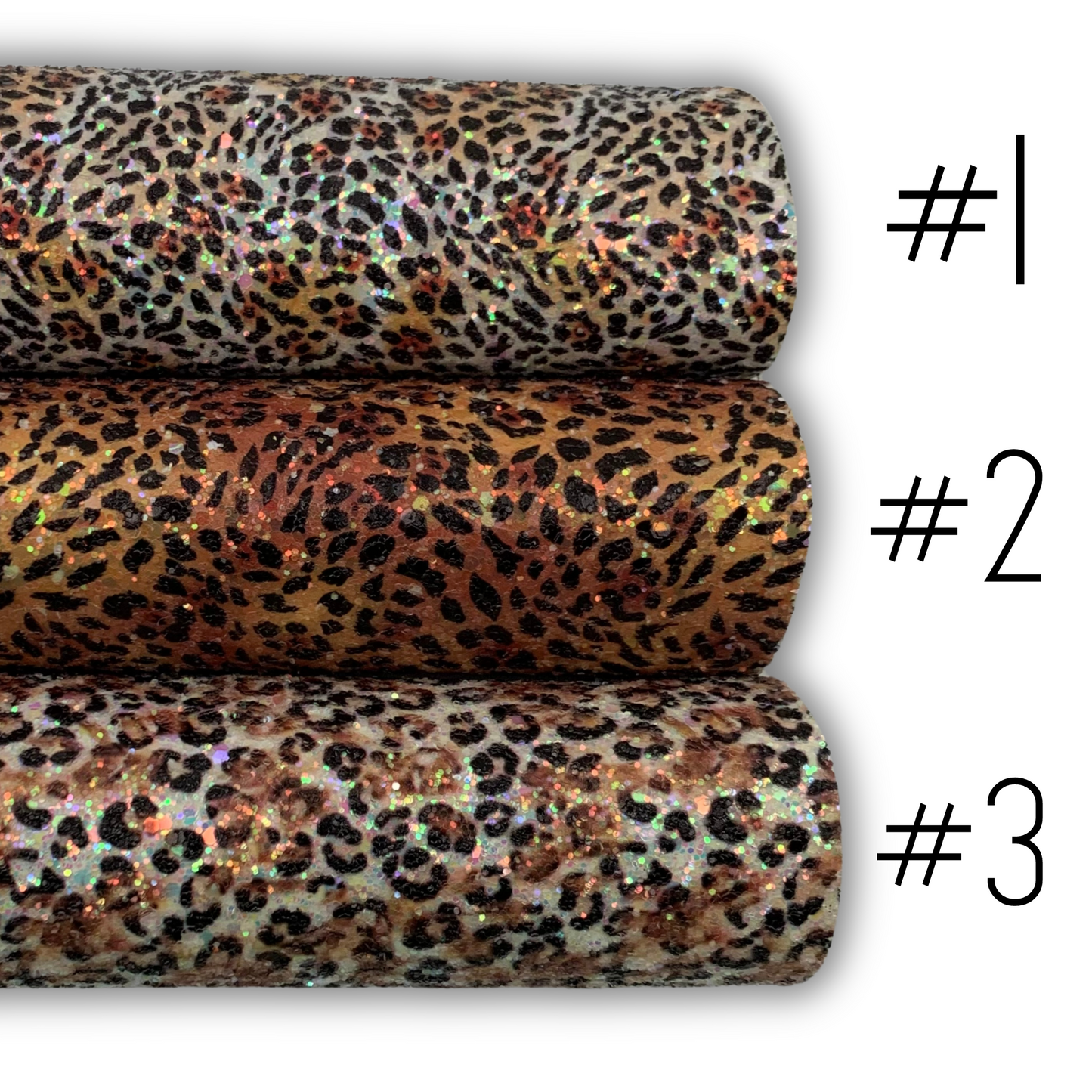 FIERCE Chunky Glitter Faux Leather with Soft Felt Backing