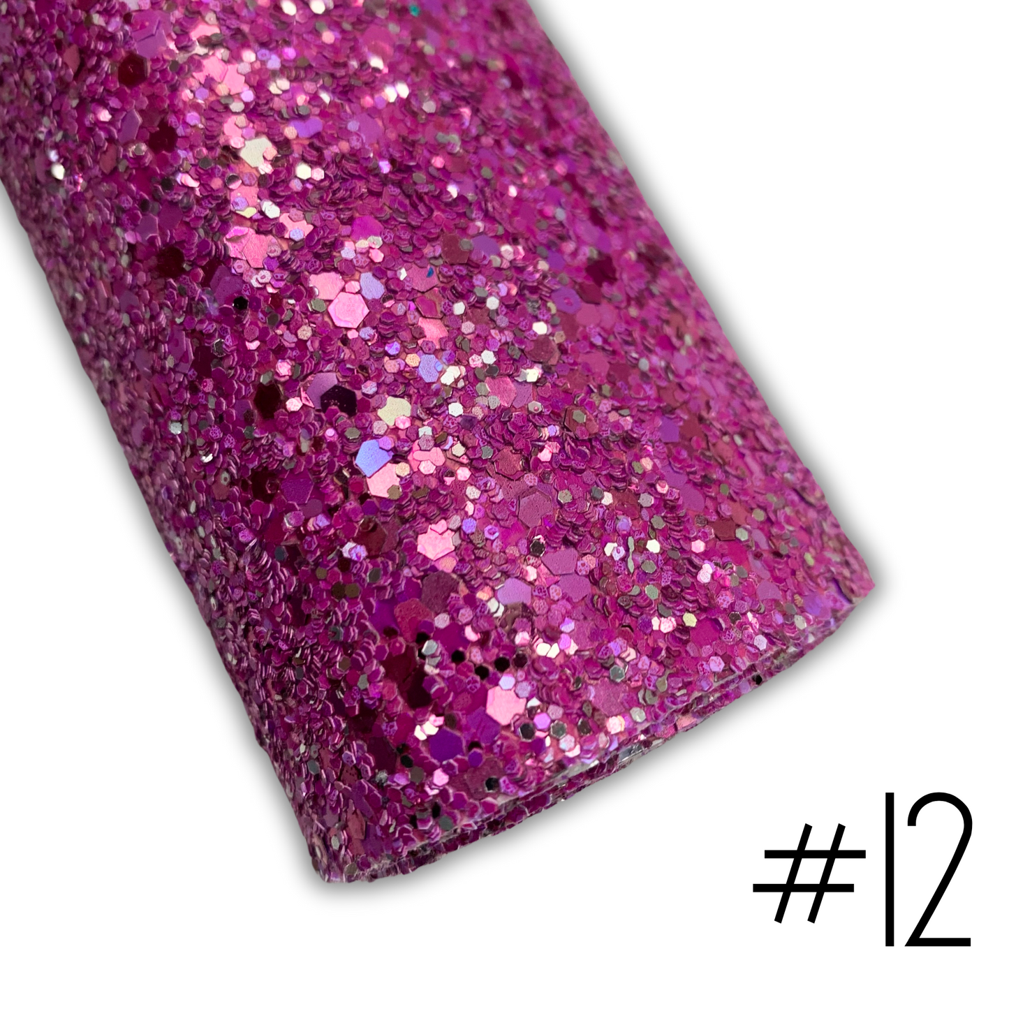 LUXE Chunky Glitter Faux Leather with Soft Felt Backing