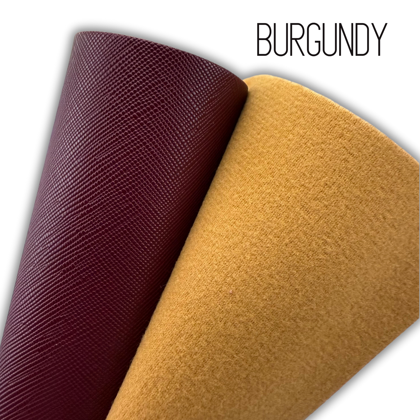 Luxe Saffiano Crosshatch PU/PVC Faux Leather Solid Colors