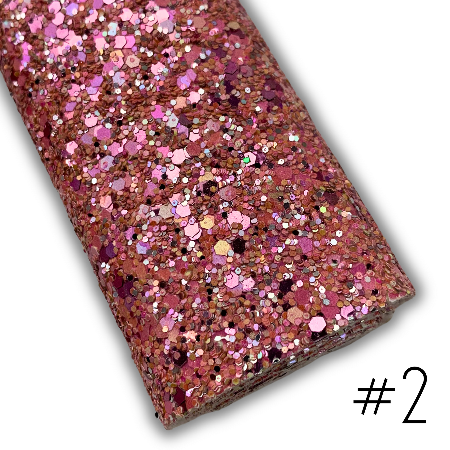 LUXE Chunky Glitter Faux Leather with Soft Felt Backing