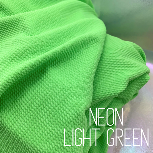 Neon Light Green Bullet Liverpool Stretchy Spandex Fabric