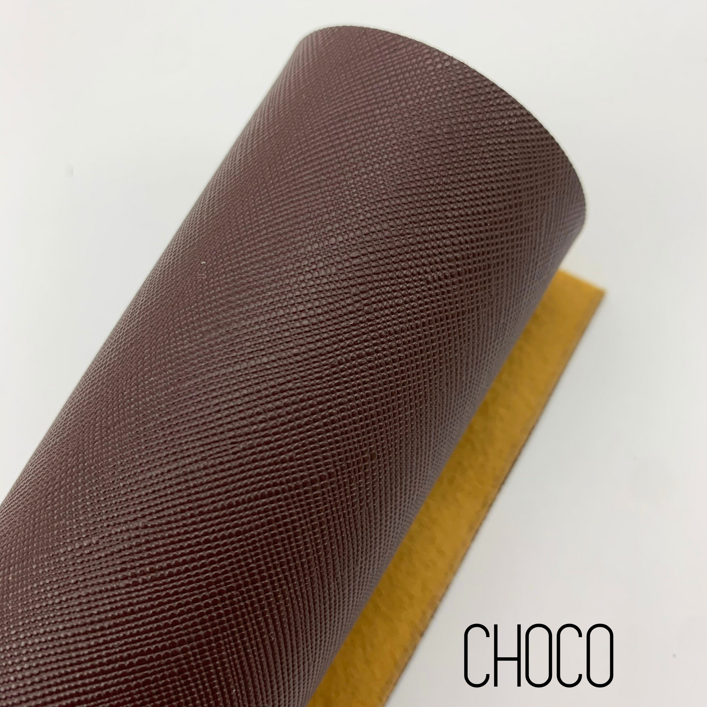 Saffiano Crosshatch Faux Leather Solid Colors - 1/3 yard Rolls