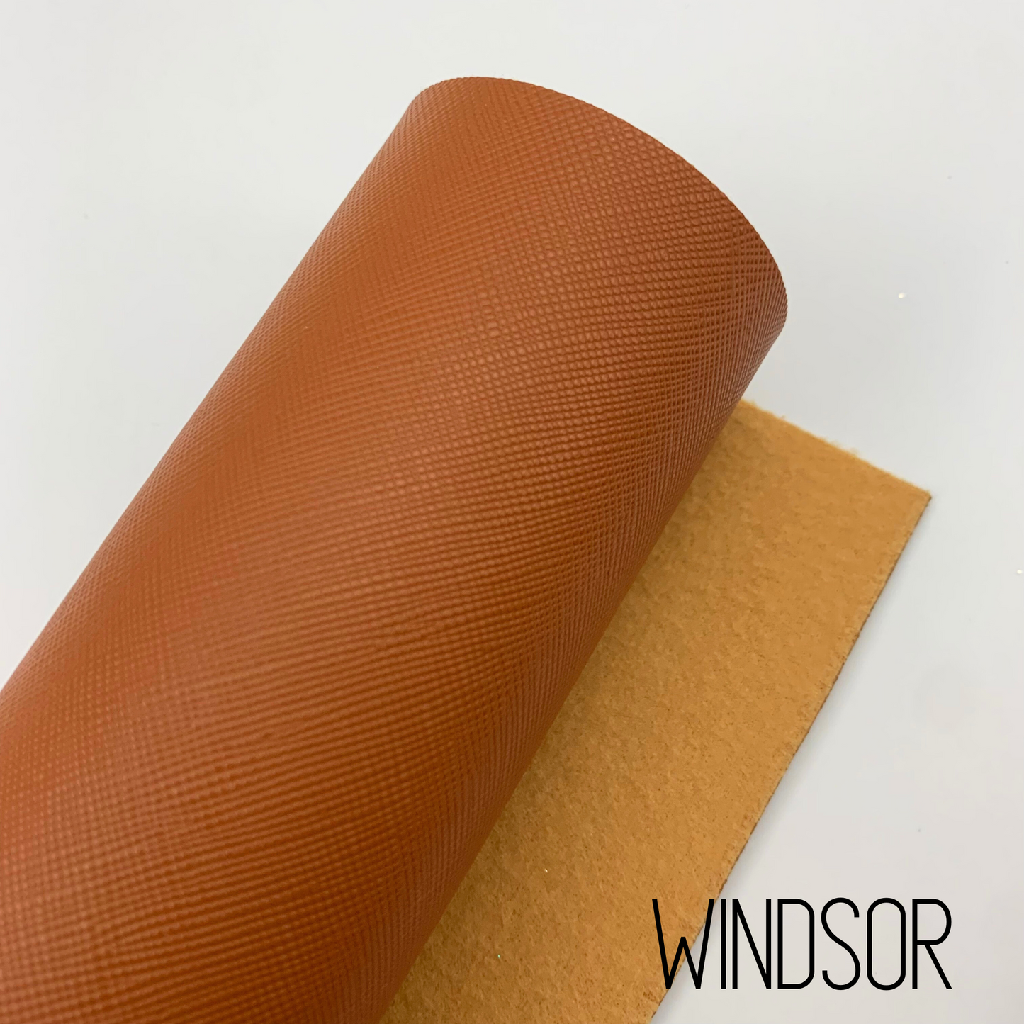 Saffiano Crosshatch Faux Leather Solid Colors - 1/3 yard Rolls