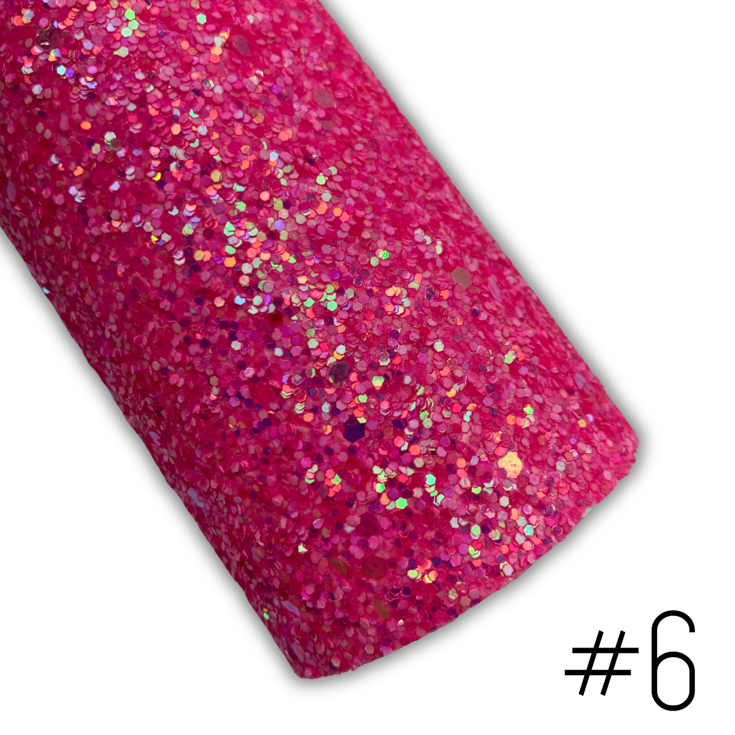 NEON LUSH Chunky Glitter Faux Leather with Soft Felt Backing