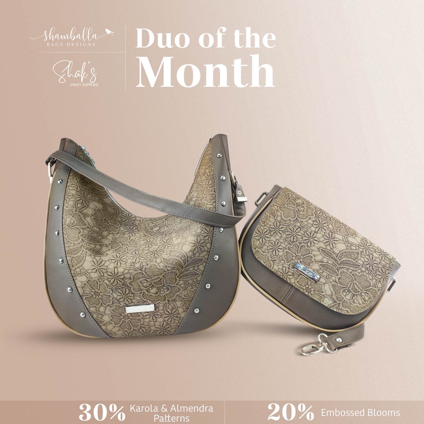 TURMERIC "Embossed Blooms" Faux Leather Half Yard Roll