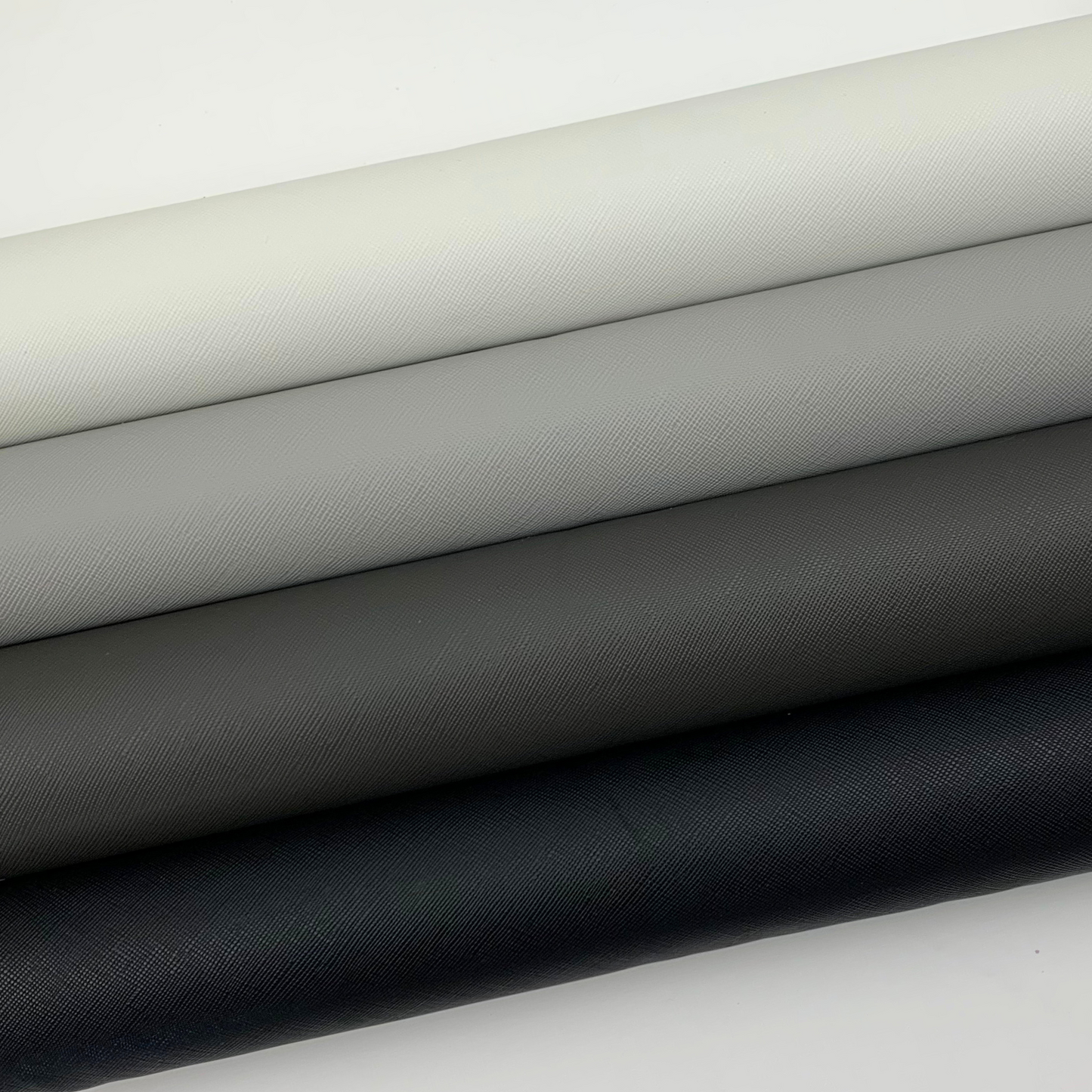 Saffiano Crosshatch Faux Leather Solid Colors - 1/3 and 1/2 yard Rolls