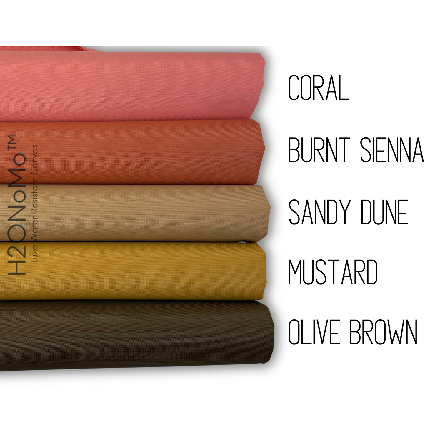 Luxe 420d Water Resistant Polyester Canvas H2ONoMo™