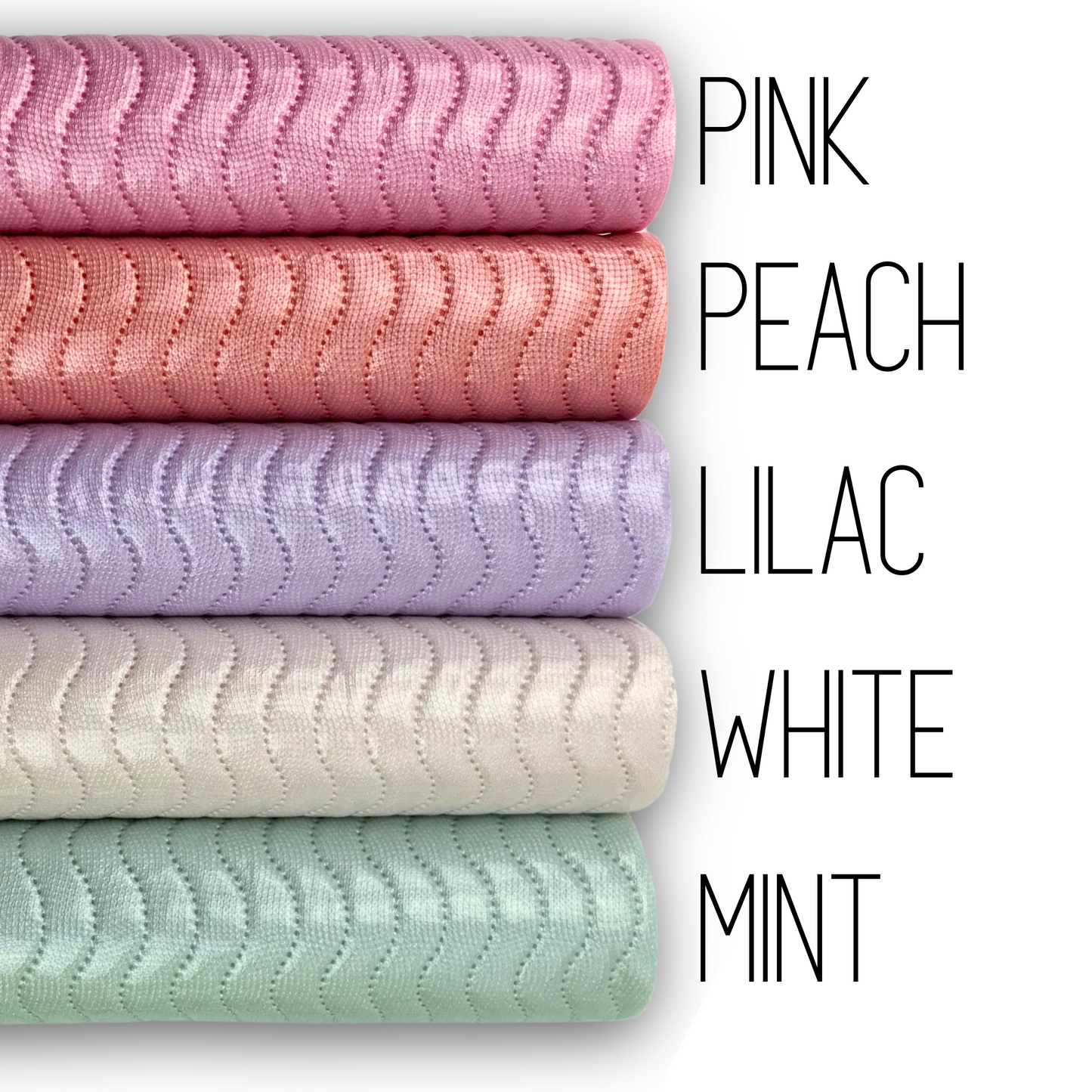 Wavy Quilted Faux Leather Half Yard Roll