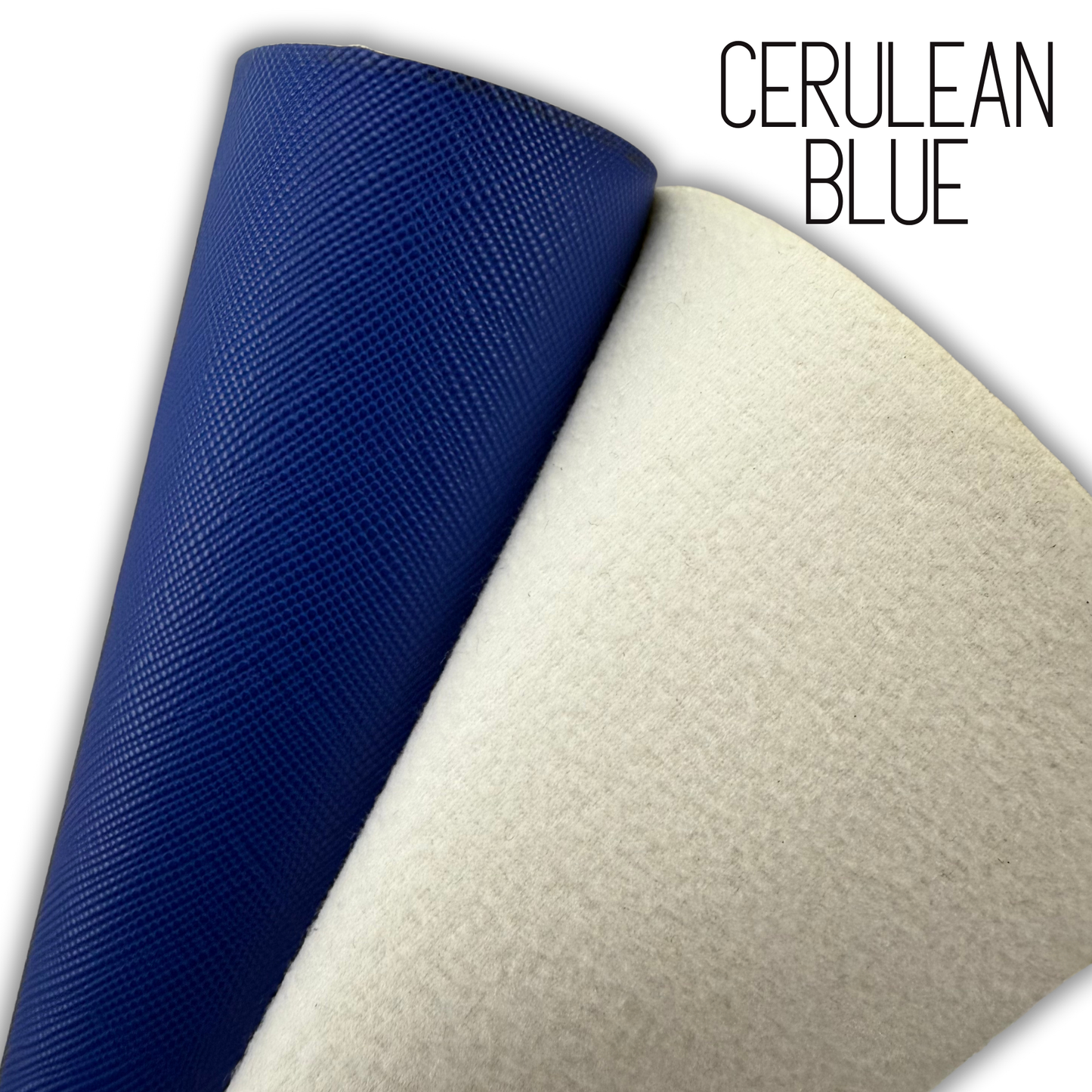 Luxe Saffiano Crosshatch PU/PVC Faux Leather Solid Colors