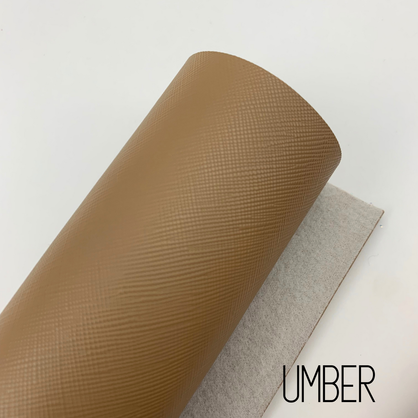Saffiano Crosshatch Faux Leather Solid Colors - 1/3 yard Rolls