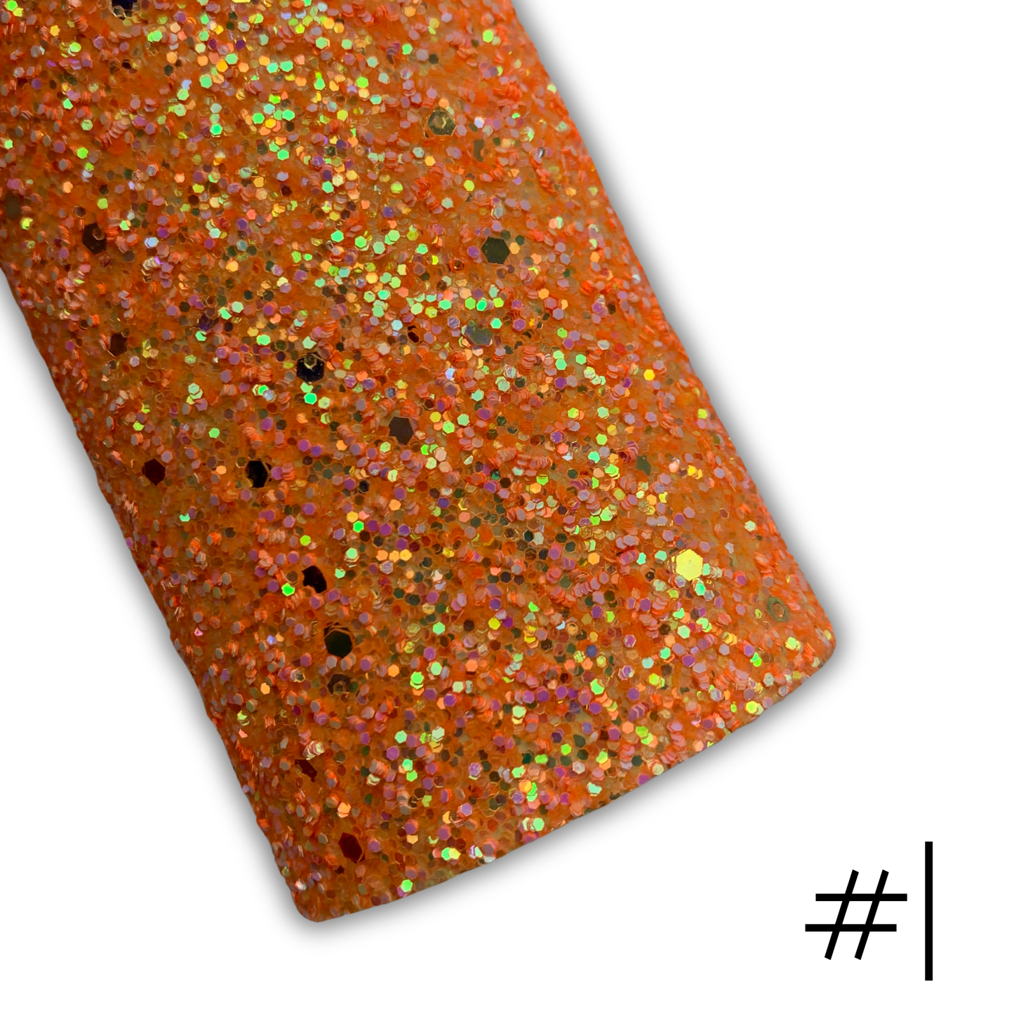 NEON LUSH Chunky Glitter Faux Leather with Soft Felt Backing