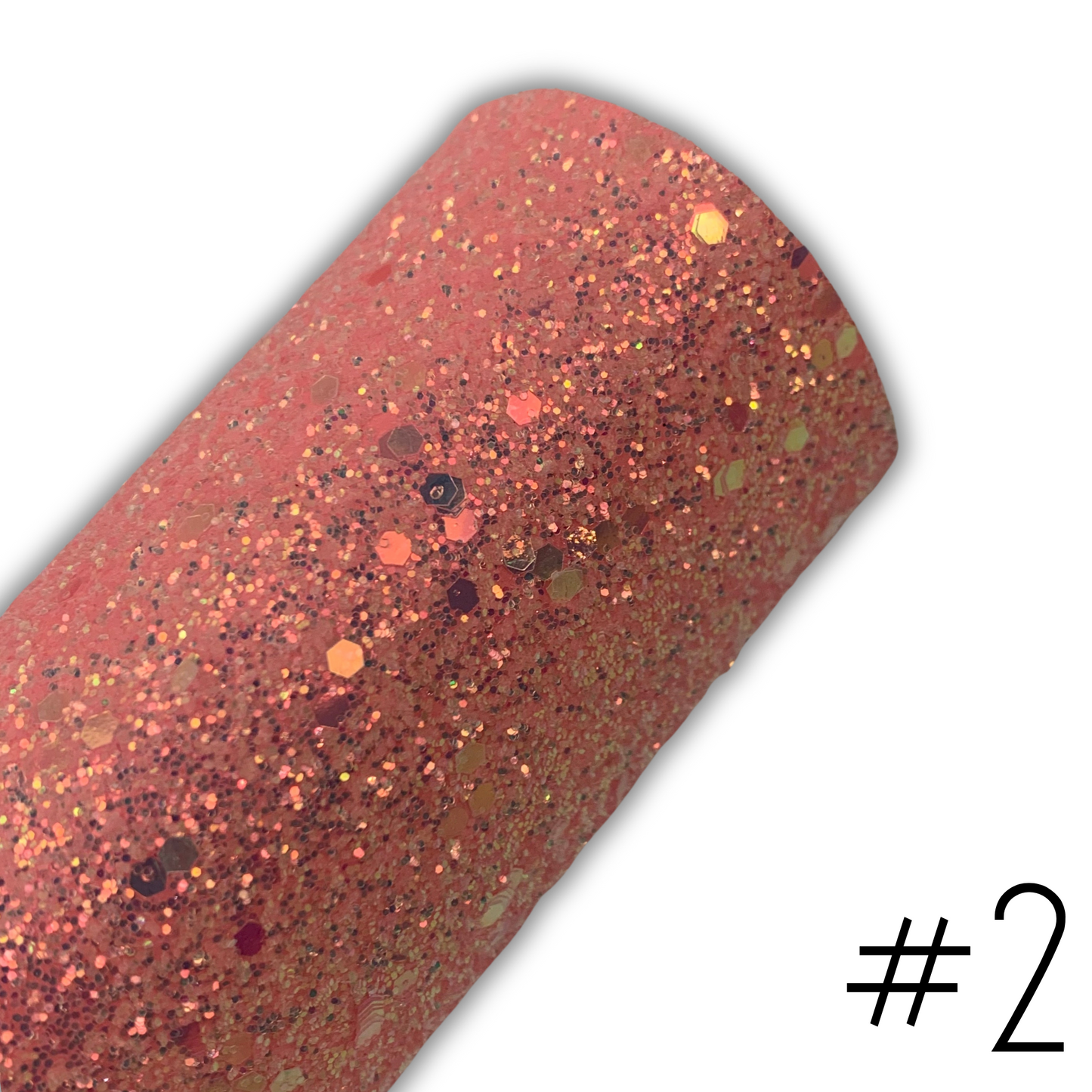 GLOW IN THE DARK Chunky Glitter Faux Leather with Soft Felt Backing