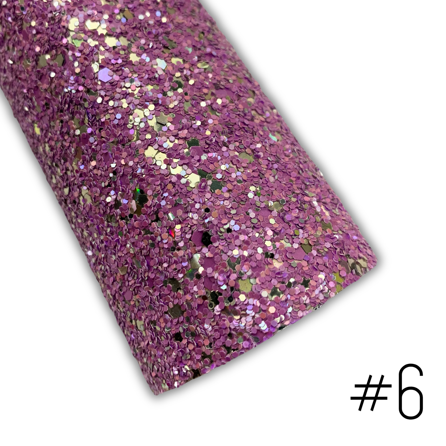 LUXE Chunky Glitter Faux Leather with Soft Felt Backing