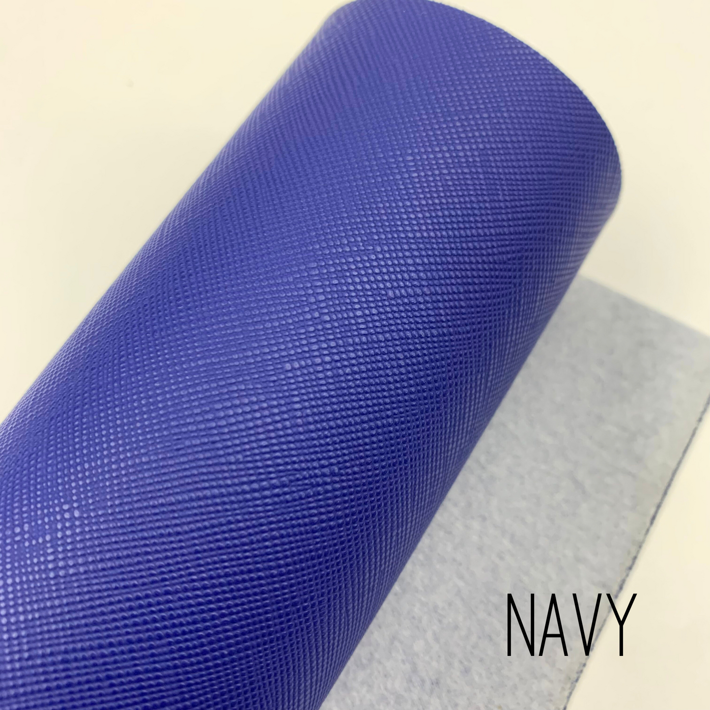 Saffiano Crosshatch Faux Leather Solid Colors - 1/3 yard Rolls