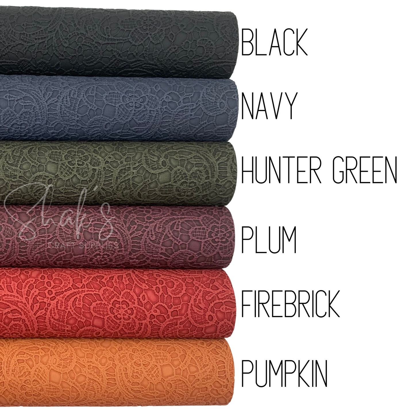 Buttery Floral Embossed Faux Leather