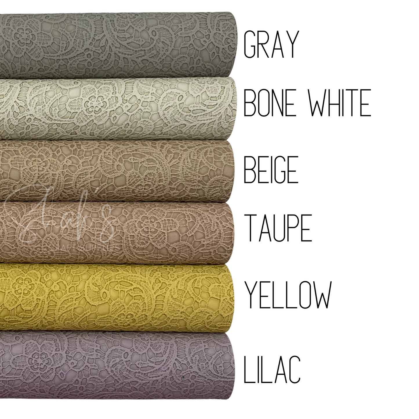 Buttery Floral Embossed Faux Leather