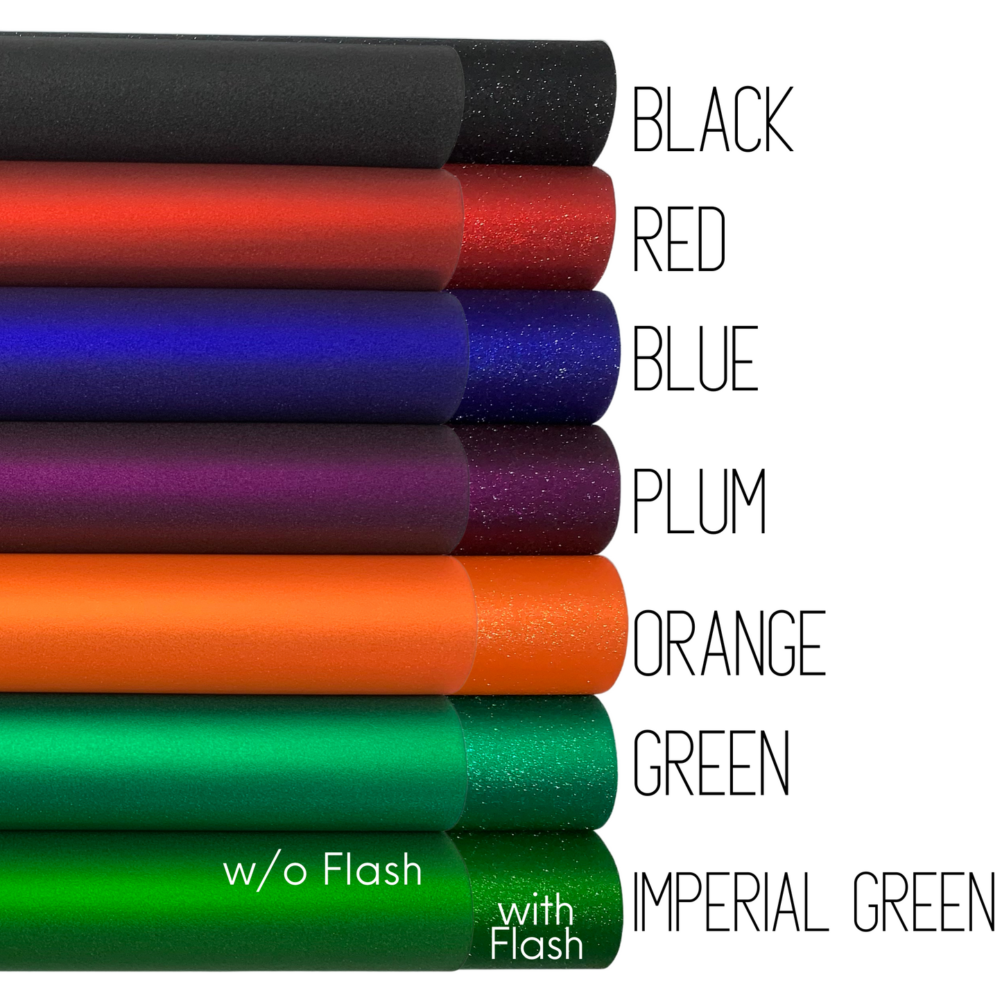 SHIMMER Smooth Faux Leather - Sheets and Rolls