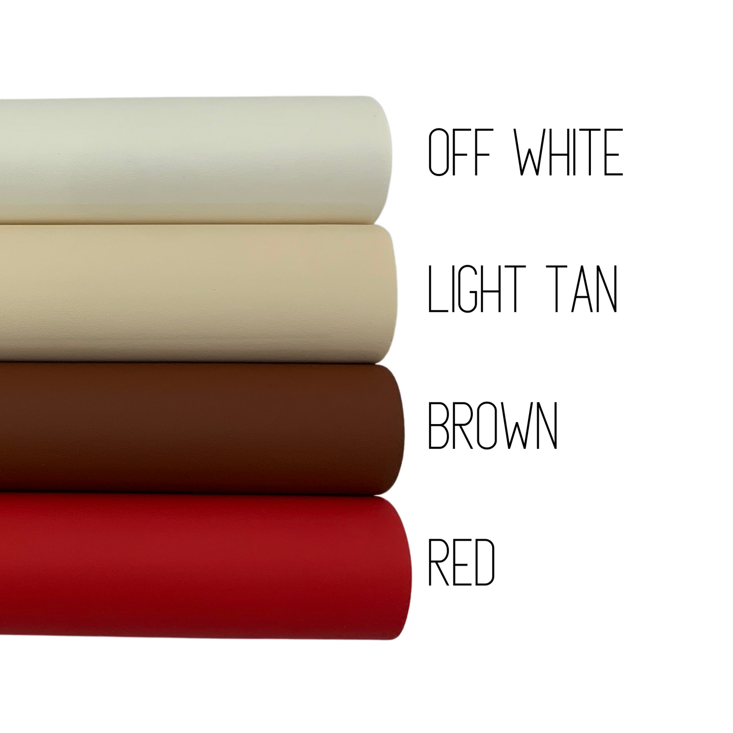 CANDY SHOP Smooth Faux Leather Solid Colors - Sheets and Rolls
